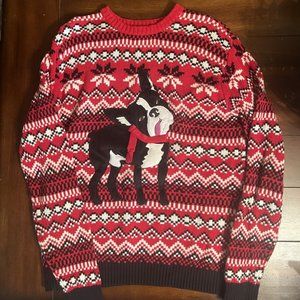 French Bulldog Ugly Christmas Sweater (Size Small)